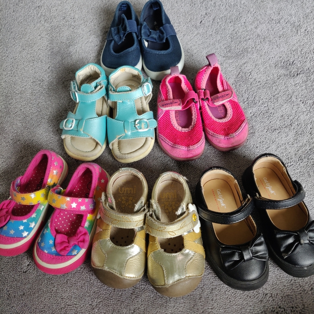 Toddler Girls Summer Shoes Lot